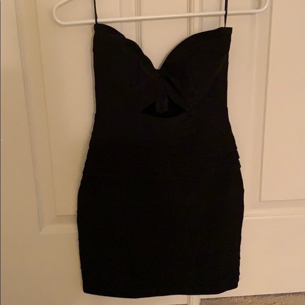 Tobi black bodycon dress.